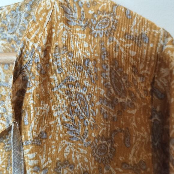 Rock Flower Paper Juliet Mustard Floral Tassel Tunic - Picture 7 of 9